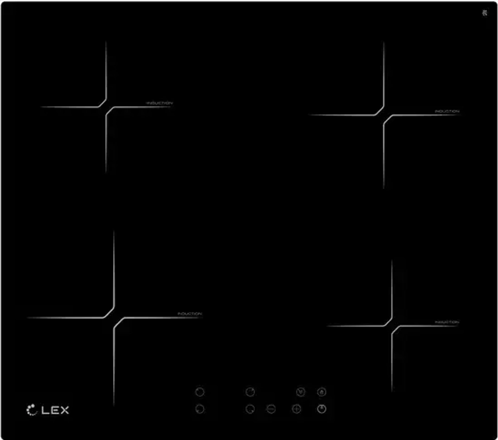 Встраиваемая индукционная панель LEX HI 6040 BL (q)