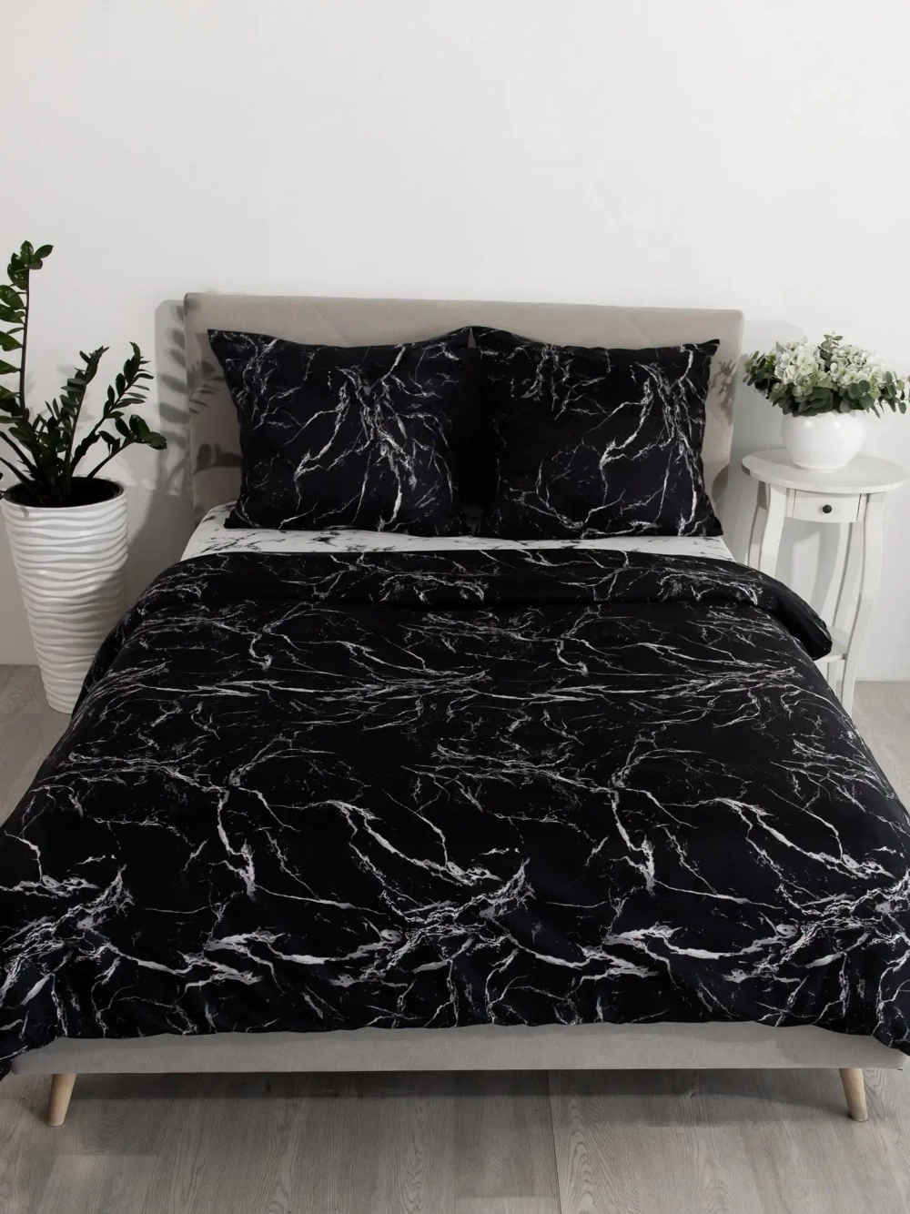 Постельное белье 1,5 полисатин Павлайн Мрамор