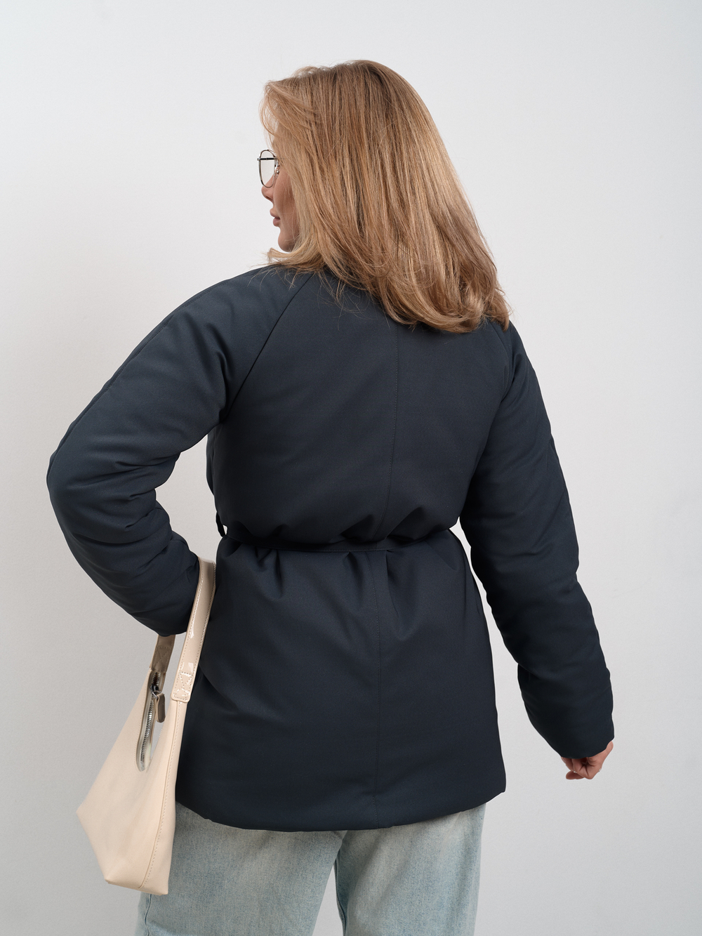 Куртка женская демисезонная " Кимоно Офис" серый