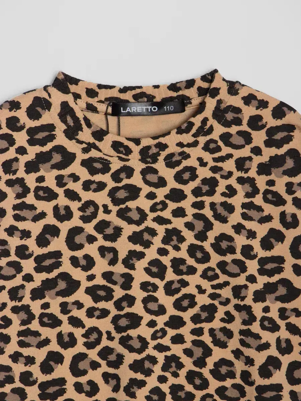 Футболка для девочки леопардовая