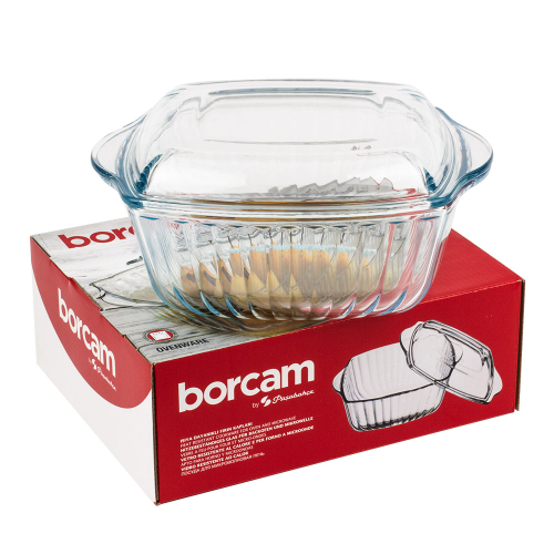 Кастрюля с крышкой 2,0л квадратная