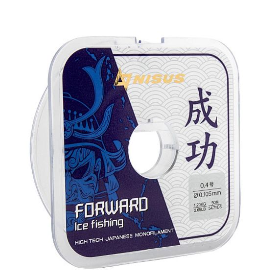 Леска FORWARD ICE FISHING 0,105mm/50m Nylon Transparent (N-FIF-0.105-50) Nisus