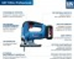 Лобзик аккумуляторный BOSCH GST 185-LI 06015B3023 Скобовидная рукоятка