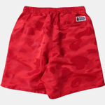 A Bathing Ape Solid Camo Bathing Ape Logo Шорты красный
