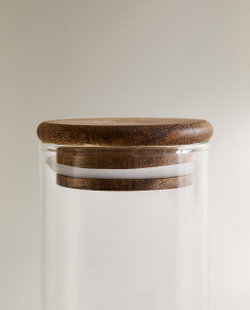 Zara Home пищевой контейнер из боросиликатного стекла, цвет прозрачный, 6 см