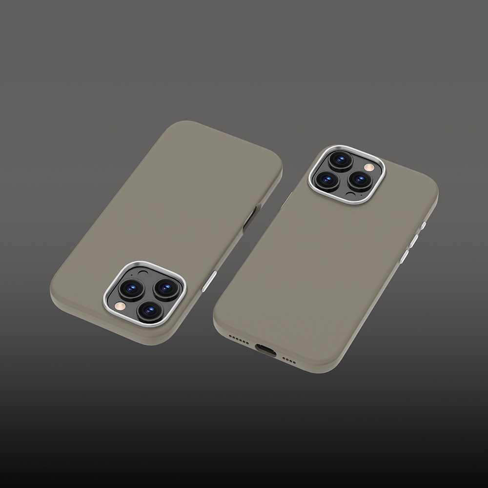 Чехол Liquid Silicone Pro Magsafe для Apple iPhone 16 Pro, серый