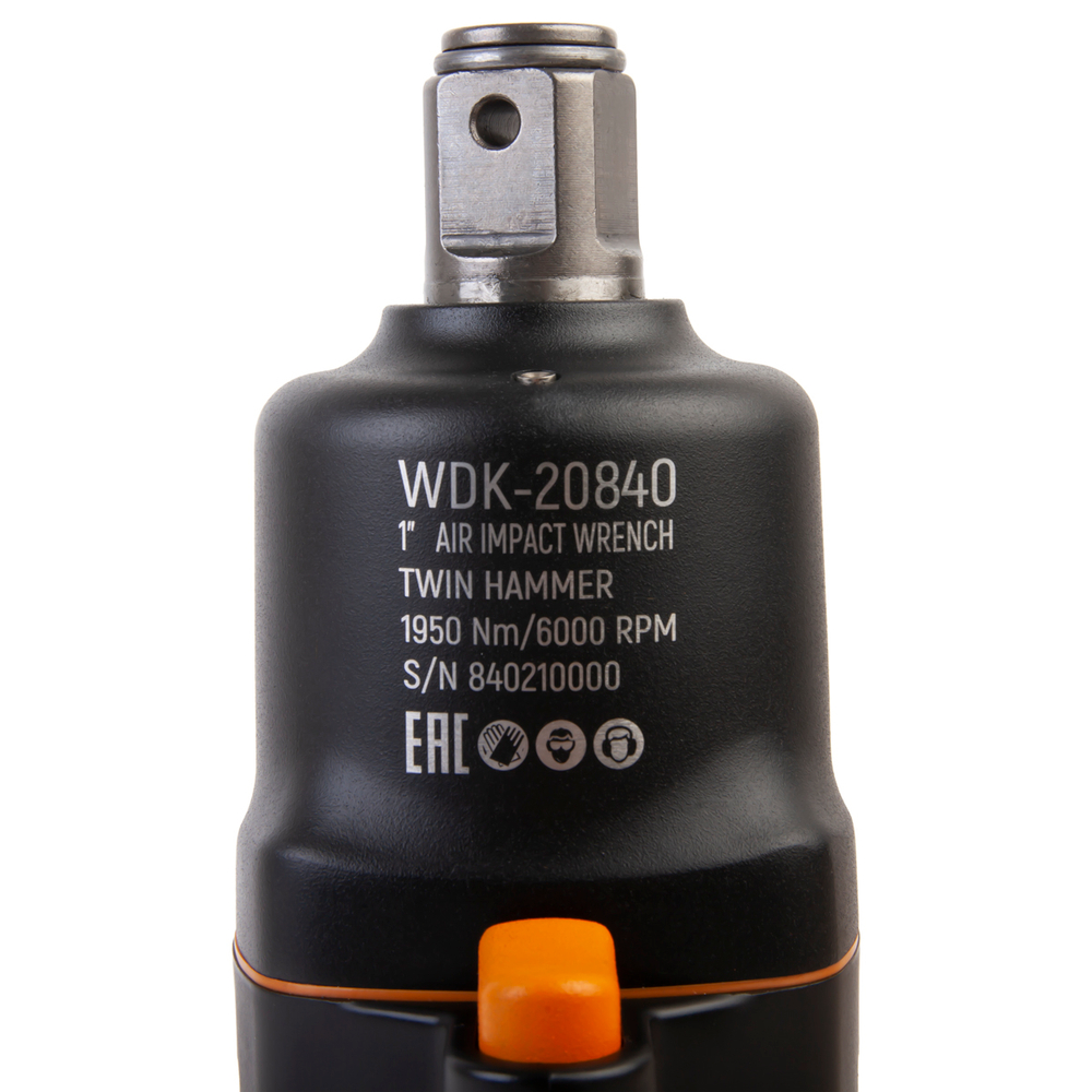 WDK-20840 Гайковерт пневматический ударный, привод 1", 1950 Нм