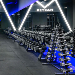 Гантельный ряд полиуретановый LEVEL (шаг 2,5 кг, 5 пар) PROFI-FIT 40-50 кг