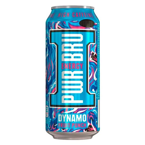 Энергетический напиток PWR BRU Dynamo Fruit Punch (Фруктовый Пунш) 500мл (Великобритания)
