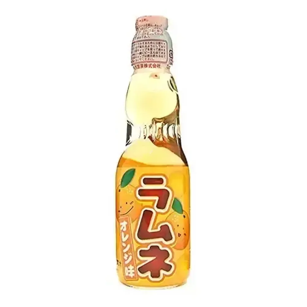 Газированный напиток Hatakosen Ramune Orange со вкусом апельсина, 200 мл 🇯🇵
