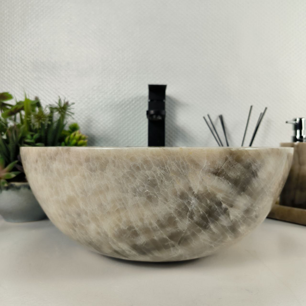 Раковина из оникса Bowl Grey BO-64545 40*40*15 0201