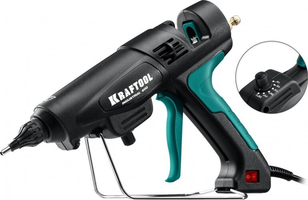 Пистолет термоклеевой сетевой KRAFTOOL Industrial 400 06843-300-12