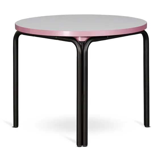 Столик кофейный ror, Ø50 см, черный/серый/розовый