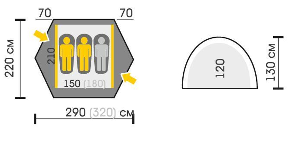 Палатка Talberg Space Pro 2 Red [TLT-021R]