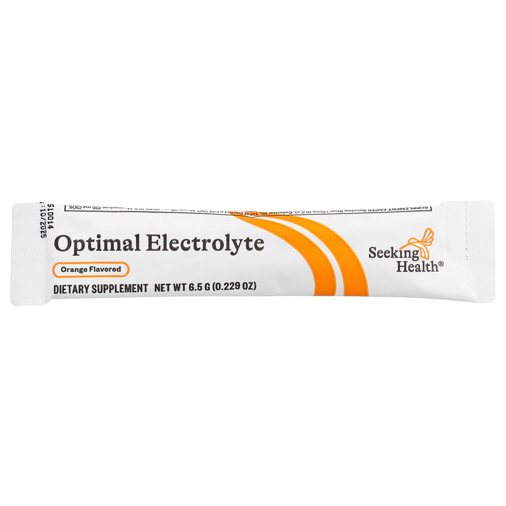 Seeking Health, Optimal Electrolyte, со вкусом апельсина, 30 стиков по 6,5 г (0,229 унции)