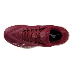 Женские теннисные кроссовки Mizuno Wave Exceed Light Clay Court Shoe Women - Dark Red, White