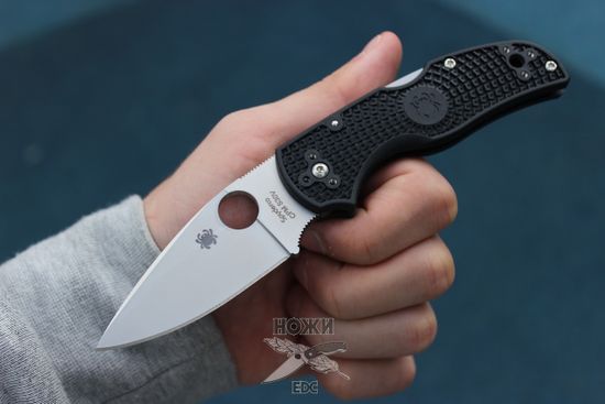 Складной нож Spyderco Native 5 C41PBK5 c клинком из стали CPM-S30V, рукоять FRN