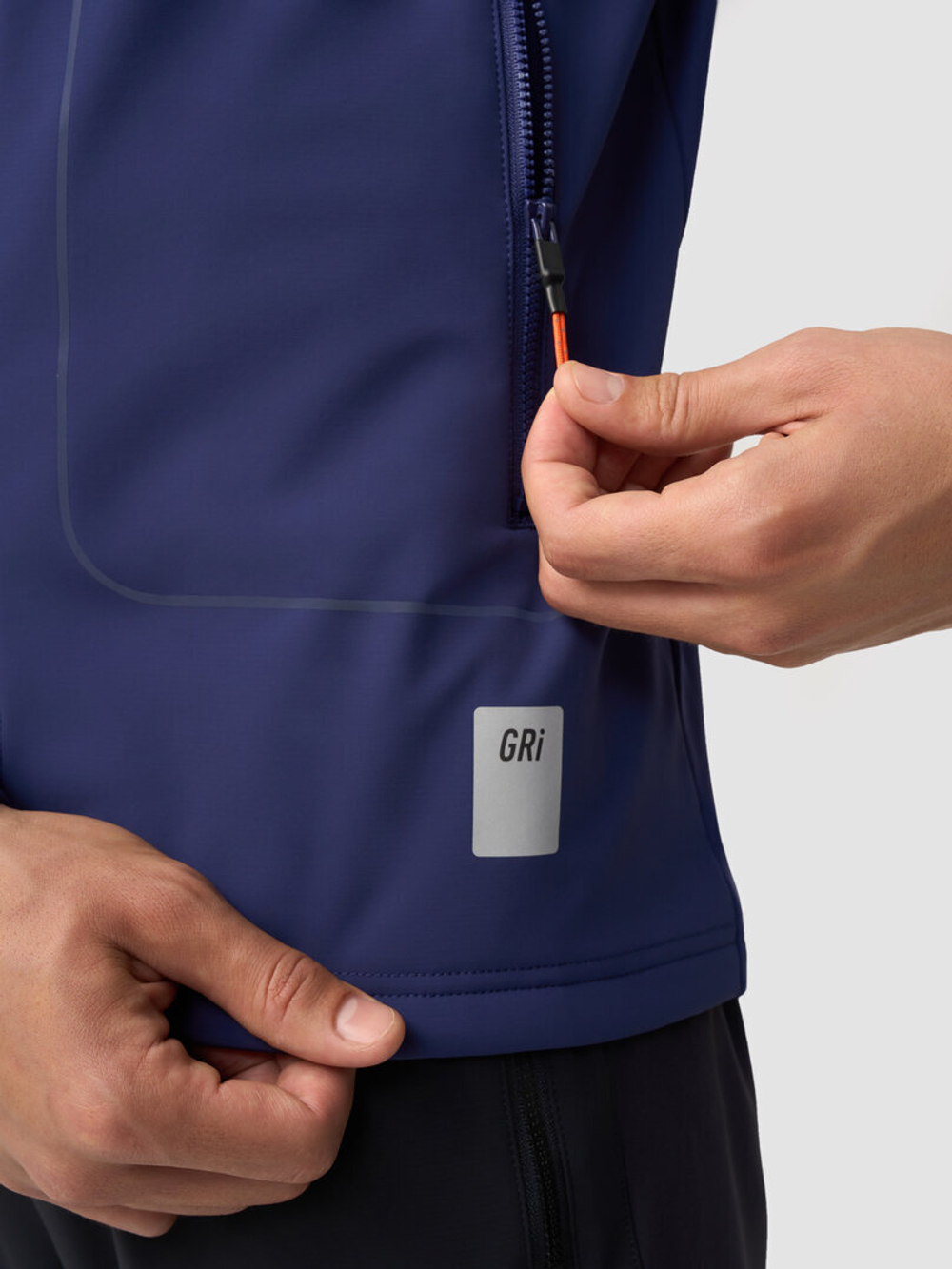 Зимняя беговая куртка GRI Темп 5.0 мужская темно-синяя