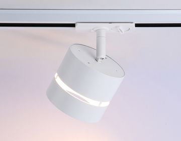 Трековый однофазный светильник со сменной лампой 1*GX53 GL5375 WH белый Track System Ambrella
