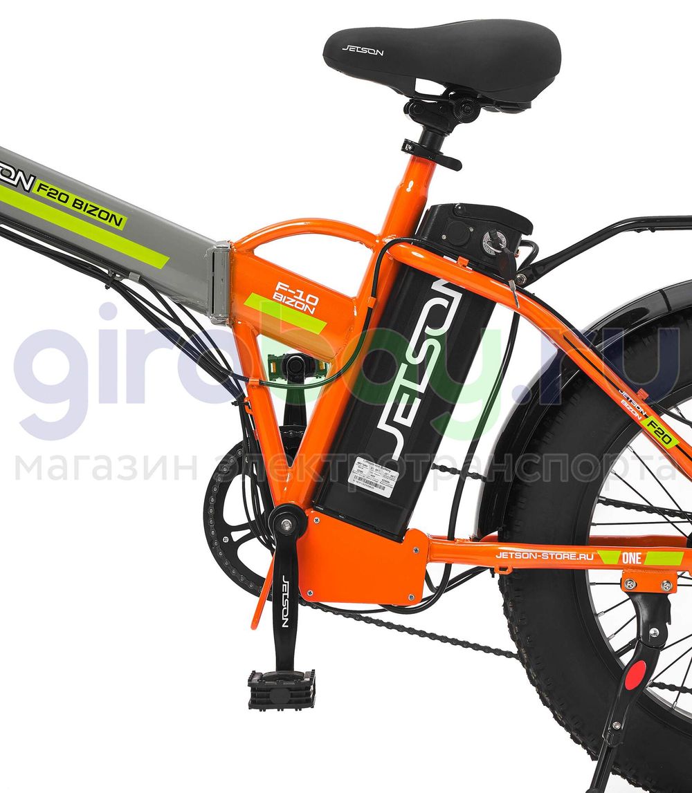 Электровелосипед Jetson F20 BIZON (48V/13Ah) - Серо-оранжевый фото №15
