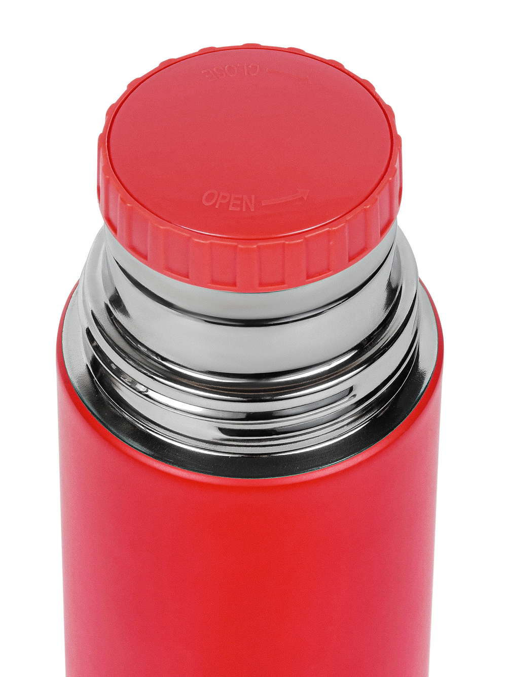 Термос Relaxika 101 (0,75 литра), красный (без лого)