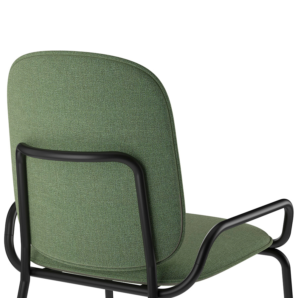 Стул LATITUDE Ror, 2 Frame, рогожка, черный /зеленый