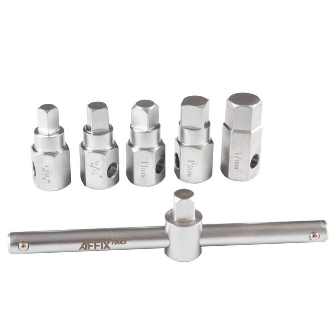 AFFIX (AF10348012C) Набор насадок для пробок слива масла, кейс, 12 предметов