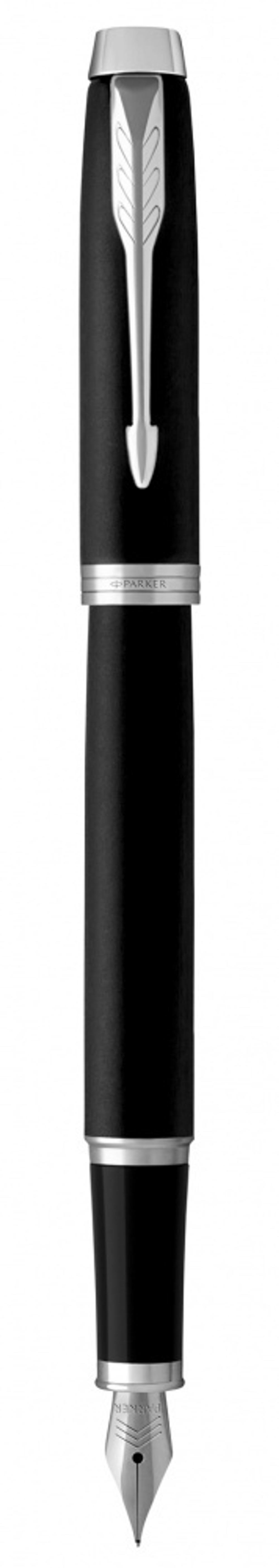 Перьевая ручка Parker IM Mat Black CT, перо: F, цвет чернил: blue, в подарочной упаковке.
