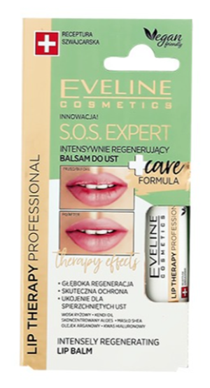 EVELINE.S.O.S.EXPERT-ИНТЕНСИВНО РЕГЕНЕРИРУЮЩИЙ БАЛЬЗАМ ДЛЯ ГУБ–CARE FORMULA серии LIP THERAPY PROFESSIONAL