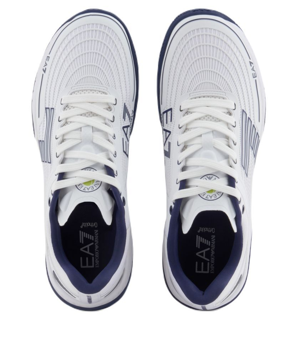 Мужские кроссовки теннисные EA7 Unisex Woven Sneaker Clay - белый