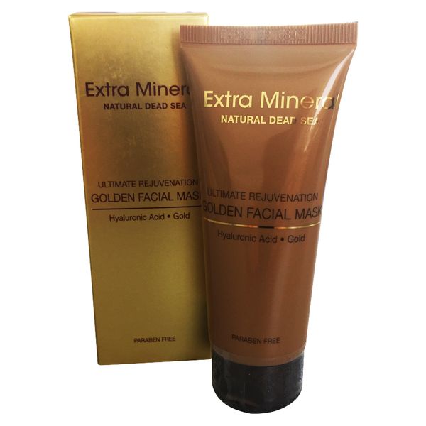 Extra Mineral - Омолаживающая золотая маска для лица с минералами Мертвого моря