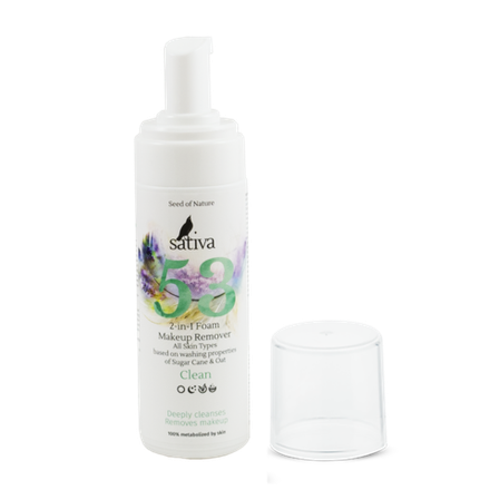 Пенка для умывания Sativa №53 2 в 1 (165мл)
