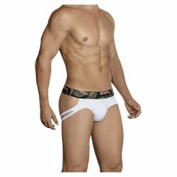 Мужские трусы джоки белые Clever Hostiliano Jockstrap 302201
