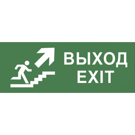 Самоклеящаяся этикетка ЭРА INFO-SSA-110 330х120мм Выход/лестница вверх/фигура SSA-101/DPA-301