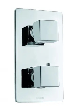 Bossini Cube термостат для душа встраиваемый, внешняя часть, цвет хром