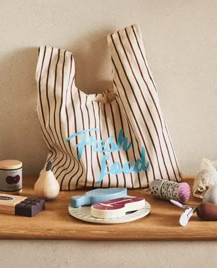 ZARA HOME ДЕТСКИЙ ИГРУШЕЧНЫЙ ПРОДУКТОВЫЙ НАБОР ДЛЯ ПОКУПОК, РАЗНОЦВЕТНЫЙ