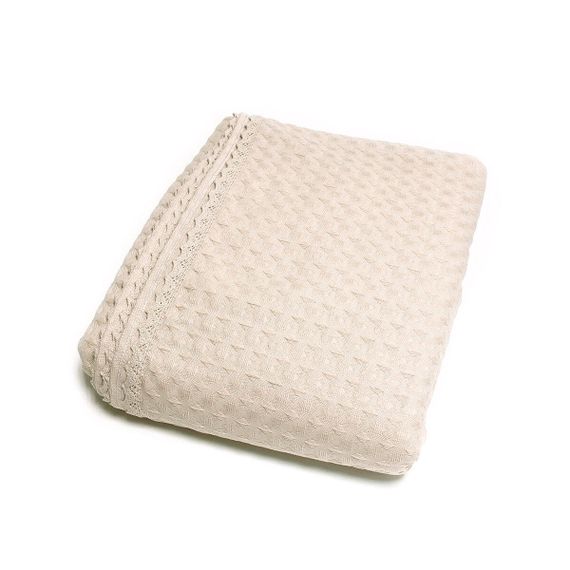 Покрывало пике (ПВХ) Modesto бежевый TIVOLYO HOME Турция