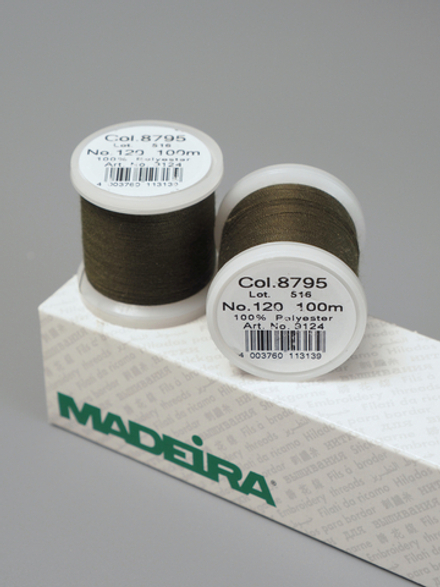 Нитки швейные Madeira aerofil №120 Col. 8795 хаки (100 м)