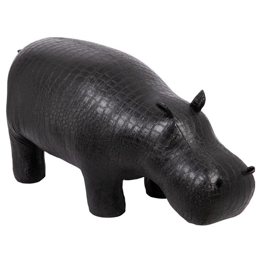 Банкетка Пуф Бегемот Черный малый