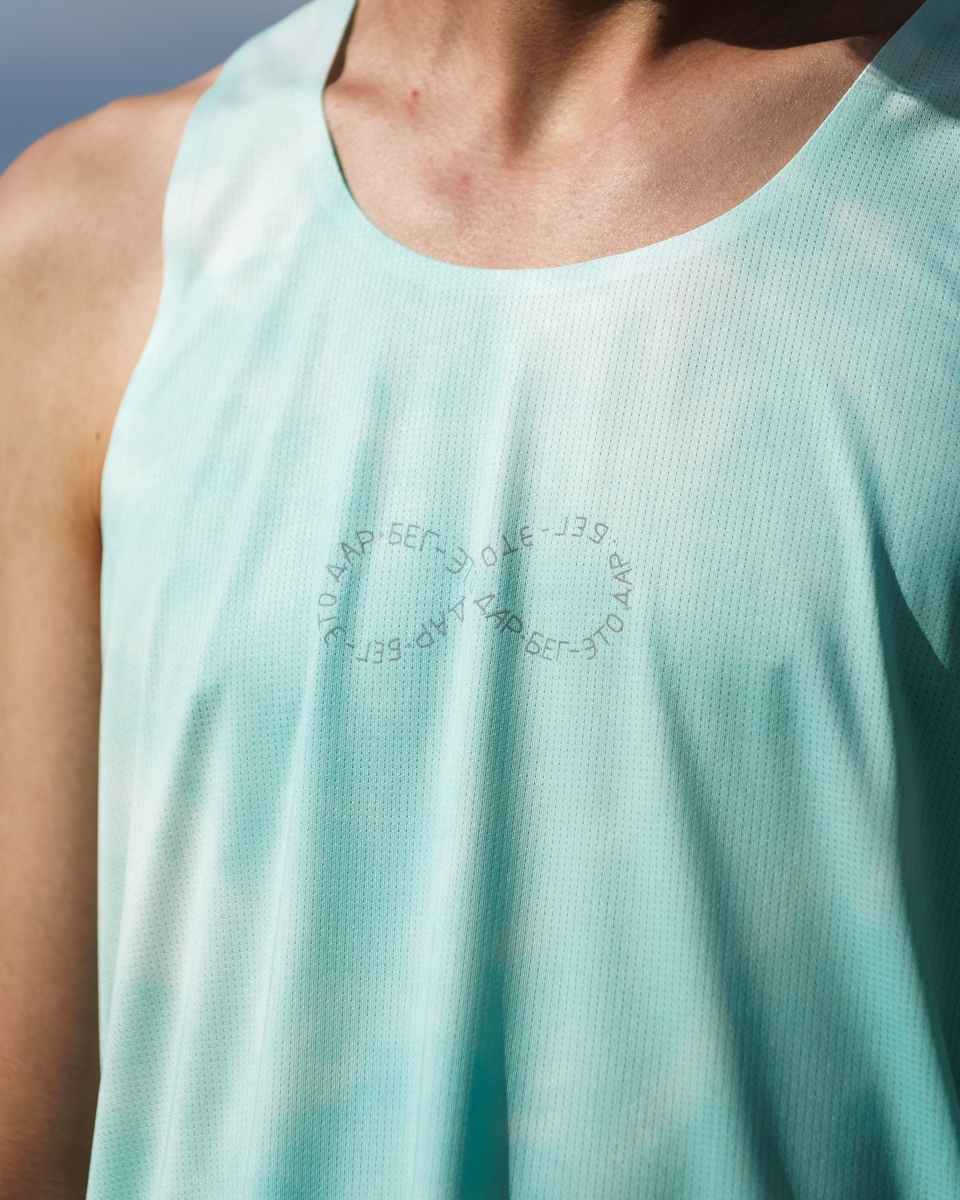 Майка, GRI х Across the runiverse, мужской, мятный