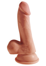 Кофейный фаллоимитатор на присоске 6,5 Triple Density Cock - 20,3 см. (Цвет: кофейный)