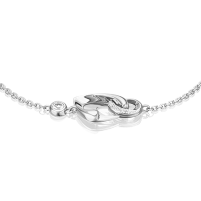 Браслет «Настроение» из белого золота с натуральными топазами white