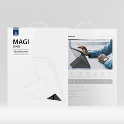 Чехол книжка черного цвета от Dux Ducis для Apple iPad Pro 13 с 2024 года, серия Magi Series Case, с держателем Apple Pencil и функцией автоматического перехода в спящий режим