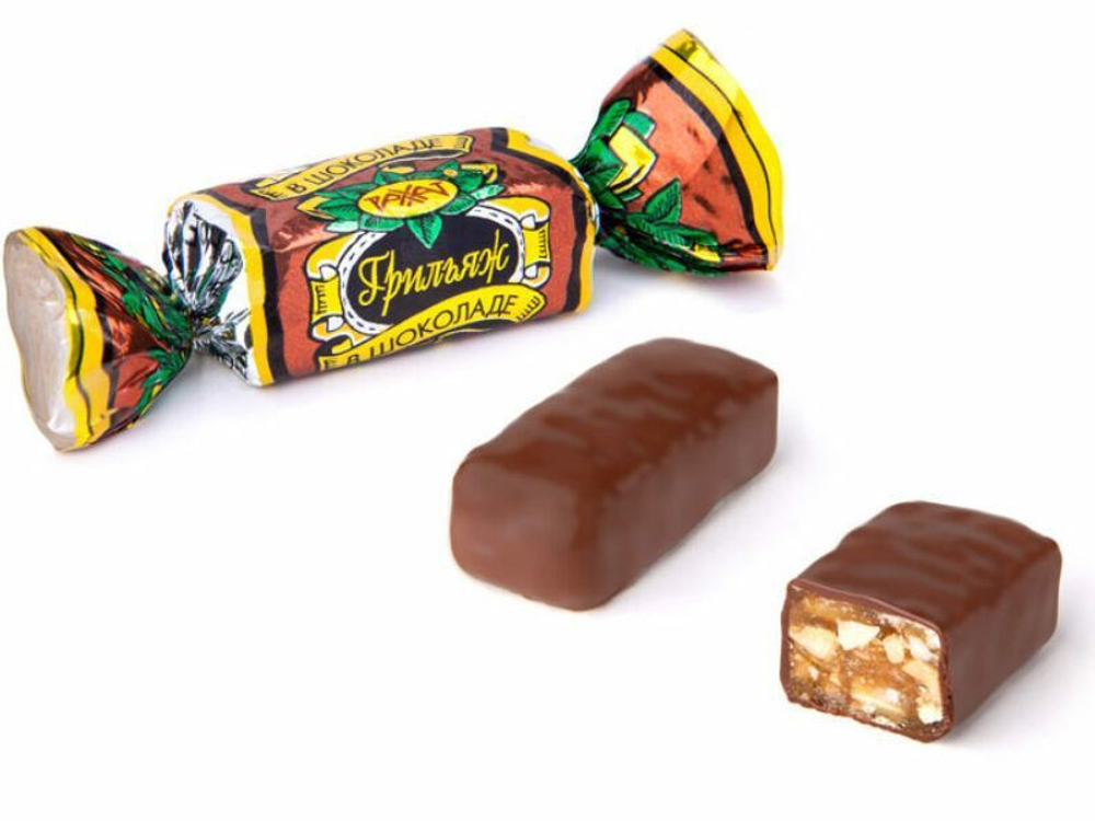 Конфеты Грильяж в шоколаде пп/пл 1 кг