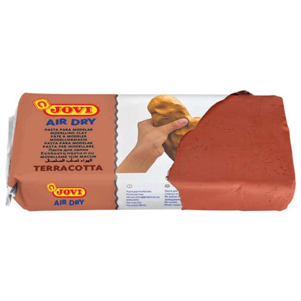 Паста (масса) для моделирования и лепки JOVI, отвердевающая, 1000 г, терракотовая, 89