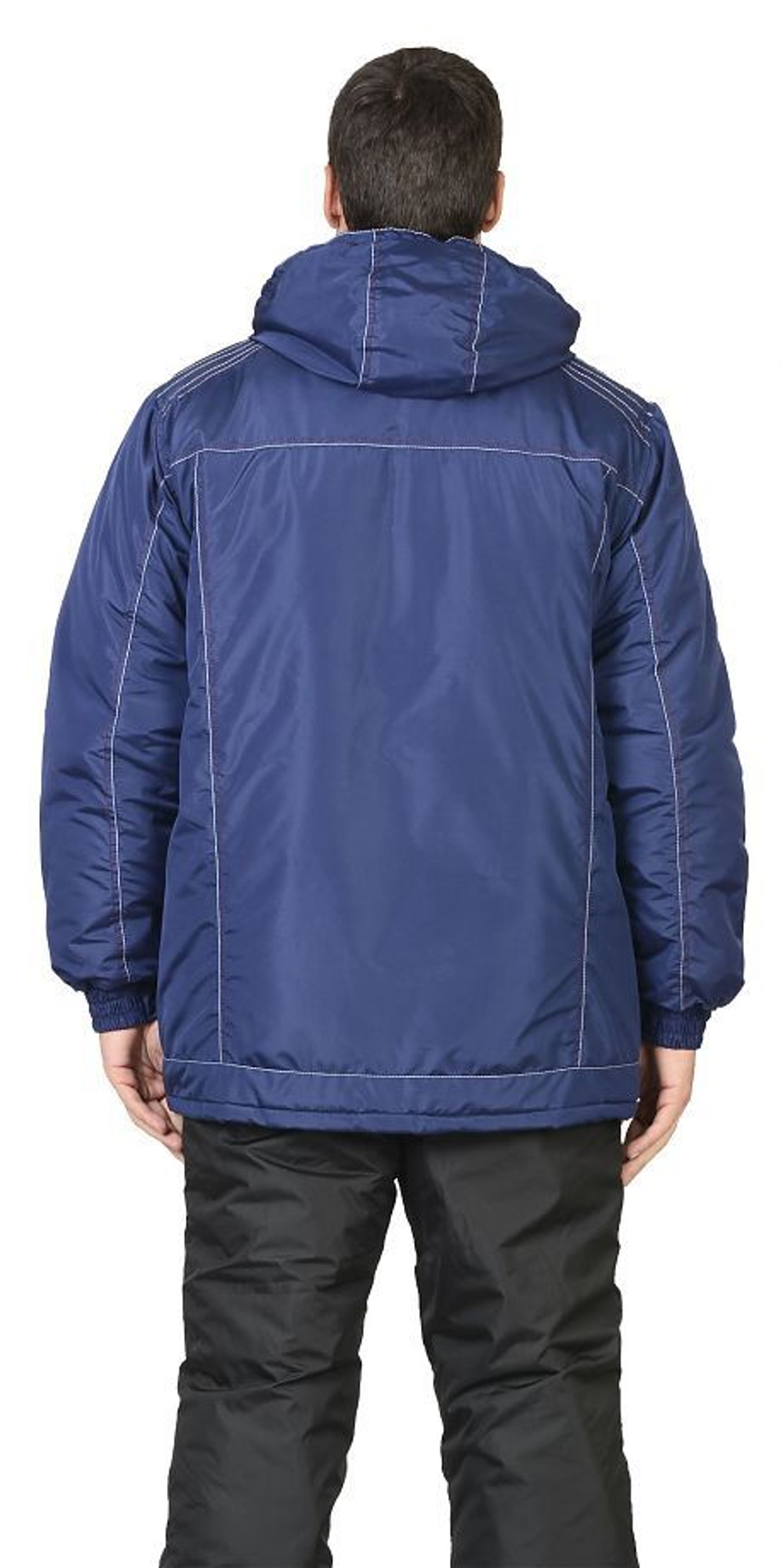 Куртка  зимняя, мужская, цв. т-синий