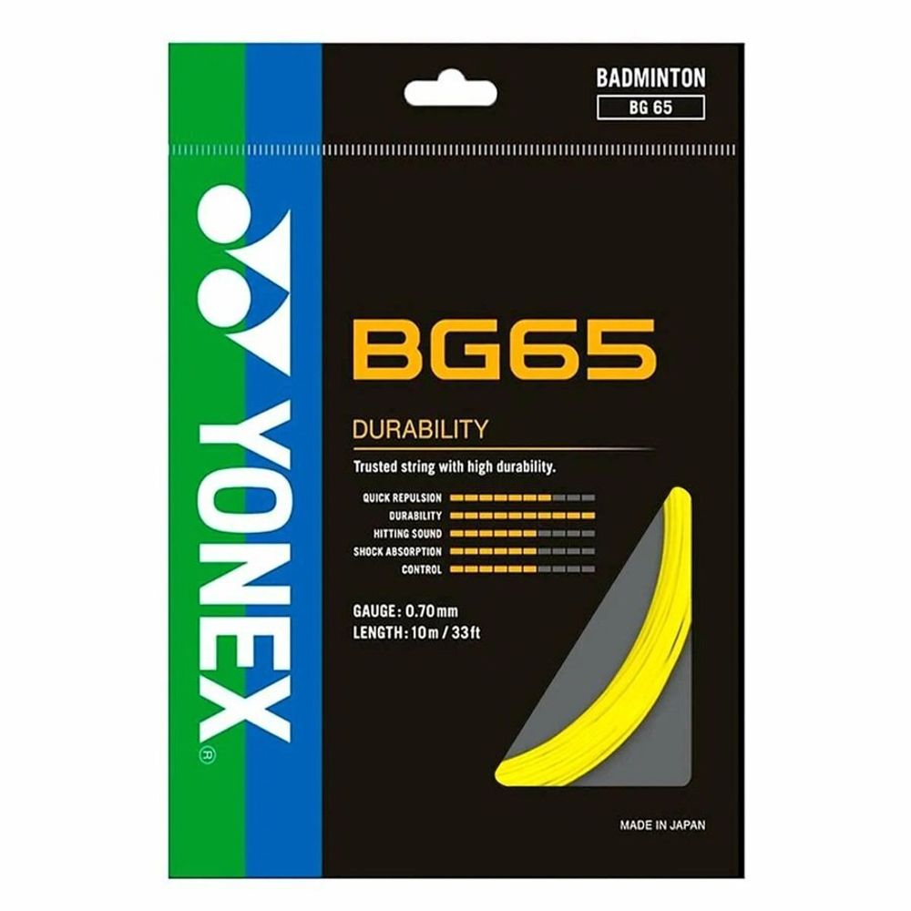 Струны для бадминтона YONEX BG65 Сеты (1 натяжка)