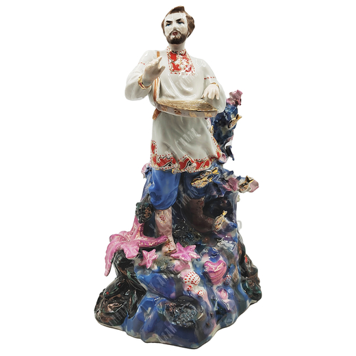 Садко. Серия: сказки. Фарфор, роспись, люстр, золочение. Киевский ЭКХЗ-УССР, 1962–1976