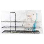 Полка подвесная 25*11,5*4,5см "Black" на самоклеящейся основе