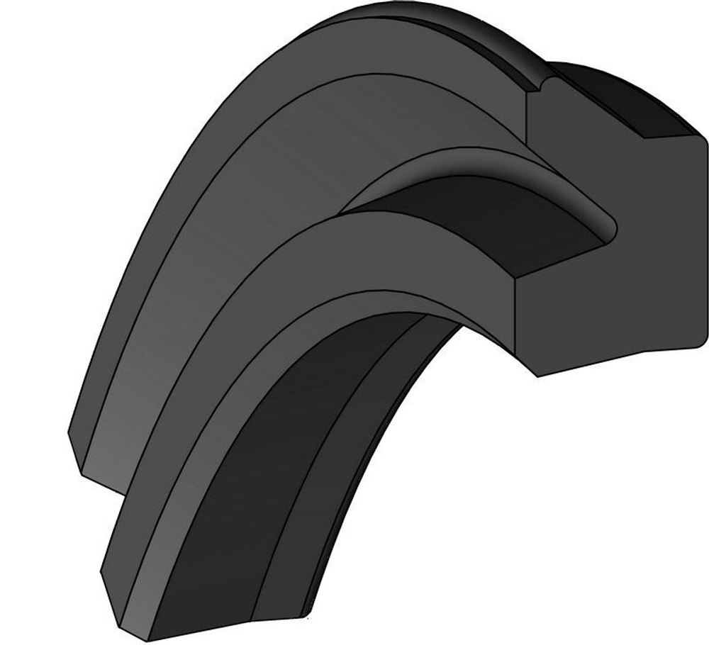 A807-016 NBR Пневматическое уплотнение поршня 16-10-2,55